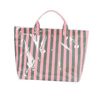 UxicRuya Sac Fourre-Tout Rayé pour Le Travail, Les études, Les Courses et Les Vacances, Vert Rose