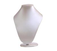 UxicRuya Support à Bijoux en PU pour Colliers, Pendentifs, Chaînes, Buste de Bijoux, Blanc, m