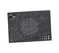 UxicRuya Tapis de Découpe Double Face En PVC à Structure Quadrillée, Idéal pour La Couture, La Création de Patrons, La Confection de Vêtements et Le Patchwork, Noir