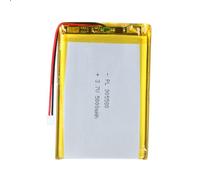 Uxney Batterie Li-Po 3,7 V 5000 mAh 905580 lithium-polymère lithium-ion avec connecteur 2P pH avec grille de 2,0 mm