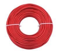 Uxney Fil à bijoux, en aluminium, 2 mm d'épaisseur, pour la fabrication de bijoux, fil métallique, pour les travaux manuels, le bricolage, l'artisanat en métal, les fils d'art (rouge, 30 m)