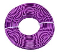 Uxney Fil en Aluminium 1,5 mm d'Épaisseur - Pour Fabrication de Bijoux, Travaux Manuels, Bricolage, Artisanat et Art (Violet, 30 m)