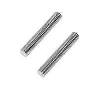 Uxney Lot de 2 tiges filetées M12 - 1,75 x 50 mm - En acier inoxydable 304 - Filetage complet - Haute résistance à la corrosion - Pour meubles, construction mécanique, projets de bricolage