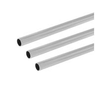Uxney Lot de 3 tubes ronds en aluminium, diamètre 19 mm x 1 mm x 250 mm de longueur - Pour le bricolage, l'industrie, la décoration