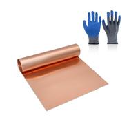 Uxney Rouleau de feuille de cuivre, 0,02 mm d'épaisseur, bande de cuivre de 20,3 cm de large x 3,3 m, applicable à divers projets de bricolage