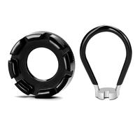 Uxreoib 2 Pcs Clé à Rayons ,Outil pour Réglage Réparation de Roues de Vélo,6 Tailles Calibre 10-15,Bicycle Spoke Wrench pour VTT Vélo Route pour Truing Réparation Vélo Roues de Cyclisme(Noir)