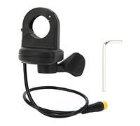 Uxsiya Accélérateur de Pouce de vélo électrique, Prise étanche résistante à l'usure, contrôle de Vitesse, accélérateur de Pouce, Caoutchouc ABS, métal pour Guidon de 22,2 mm pour la Conversion