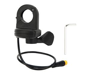 Uxsiya Accélérateur de Pouce de vélo électrique, Prise étanche résistante à l'usure, contrôle de Vitesse, accélérateur de Pouce, Caoutchouc ABS, métal pour Guidon de 22,2 mm pour la Conversion