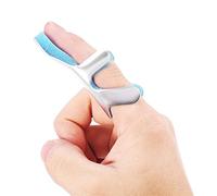 Uxsiya Attelle de Doigt de Type Grenouille Support en Aluminium malléable avec Rembourrage en Mousse pour Redresser Le Doigt de maillet(S)