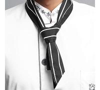Uxsiya Facile à Utiliser Chef Bow Tie Foulard Accessoires Foulard Cuisine Cuisine Chef Foulard pour Hommes pour Dames(Black and White)