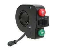 Uxsiya Interrupteur de guidon de scooter 3 en 1, interrupteur de klaxon, connecteur étanche à 5 broches, facile à remplacer pour scooters électriques de 10 pouces pour Kugoo M4 et M4 Pro