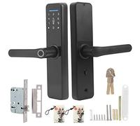 Uxsiya Serrure à Code Serrure de Porte numérique Serrure Intelligente Carte IC Serrure de Porte électronique avec clé mécanique Prise en Charge de la poignée réversible Tuya APP pour Le Bureau à