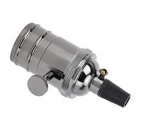 Uxsiya Style rétro Beau et élégant support de Lampe pour Bureau E27(Noir Perle)