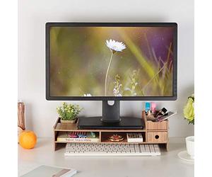Uxsiya Support TV pour Salon, Support pour Ordinateur Portable, Organiseur de Bureau