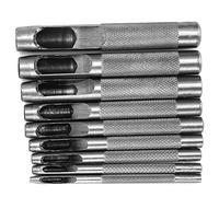 Uxsiya Trou Creux poinçon en Cuir Artisanat poinçon Outil Rond Creux poinçon Ensemble en Cuir Outils de Travail Bandes de Montre pour Cuir