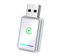 Uxsjakjsd 2in1 Adaptateur sans sans USB Dongle Smart CarPlay & Android Auto Adapter Pild and Play Wired Carplay to Wireless A