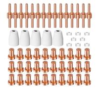 Uxsjakjsd 60 Consommables pour Découpeur Plasma PT31, Buses, Électrodes et Pointes de Haute Qualité pour CUT-40 et CUT-50