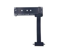 Uxsjakjsd Adaptateur PCIe 3.0 X1 vers SSD M. 2 NVME - Prend en Charge Les Formats 2242/60/80, avec Un Angle Droit de 90 Degrés de 5 Cm