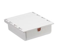Uxsjakjsd Boîte de Rangement du Tiroir Blanc sous-Nom Boîte de Rangement Collante Adaptée à la Boîte à Coupsures de Bureau à Domicile