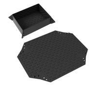 Uxsjakjsd Boîte de Rangement Pliante Polyvalente avec Tapis de Drainage et Dessous de Plat : Tapis D'Égouttage Isolant Anti-Brûlure pour Vaisselle, Utilisable en Extérieur et à