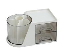 Uxsjakjsd Boîte de Rangement pour Pinceaux de Maquillage Porte-Stylo Rotatif Support de Rangement Porte-Stylo Rack de Rangement