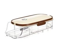 Uxsjakjsd Boîte de Rangement pour Œufs à Grande Capacité avec Rouleau Automatique, Support de Conservation Frais, Outils de Cuisine Ménagers, Boîte de Rangement pour Œufs D.