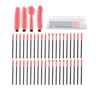 Uxsjakjsd Brosses de Nettoyage en Silicone Réutilisables pour Machine à Coudre - Ensemble de 40 Pièces avec Boîte de Rangement Transparente - Kit de Nettoyage pour Machine à Coudre Réutilisable