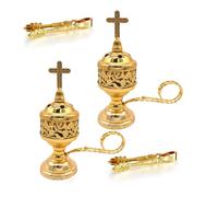 Uxsjakjsd Brûle-Encens avec Porte-Encens Tong Bakhoor pour Le Yoga, Le Spa, L'Aromathérapie,