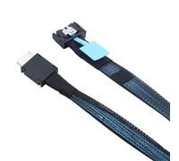 Uxsjakjsd Câble Adaptateur PCI-Express 4.0 Gen5 PCIE MCIO SFF-8654 4i vers Oculink SFF-8611 4i pour Serveur 0,5 M