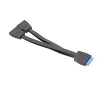 Uxsjakjsd Câble D'Extension USB 3.0 19/20 Broches 1 vers 2 Y, Adaptateur D'Extension Interne 20 cm pour Carte Mère D'Ordinateur.