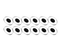 Uxsjakjsd Cache-Lumière LED pour Lunettes Connectées Meta - Lot de 12 Pièces de Rechange en Verre Trempé