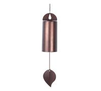 Uxsjakjsd Carillon Éolien Cylindrique - Cloche Silencieuse et Profonde, Cloche Commémorative D'Extérieur, Son Profond pour Décoration de Jardin et de Cour