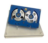 Uxsjakjsd Cassette Audio Rétro à Bobine Métallique Double Face de 50 Minutes, Vierge, pour Enregistrement, Boîtier Creux.