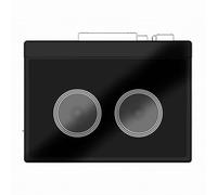Uxsjakjsd Cassette de Haut-Parleur BT sans Player Retro Play/Fast Forward/Rewind/Auto Flip Fonction Portable