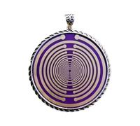 Uxsjakjsd Collier MWO Pendentif Lakhovsky Disque à Polarisation Énergétique Double Face Auto-Réparation Éveil