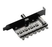Uxsjakjsd Contrôleur de Vitesse du Radiateur de Séparateur de Câble pour Le Ventilateur de Refroidissement à 7 Canaux Hub Charge pour Le Système de Gestion de la Température du Boîtier PC