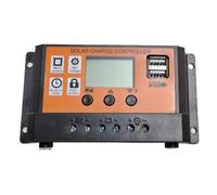 Uxsjakjsd Contrôleur Solaire Trou 12V 11.1V 30A Affichage LCD avec Port D'Entrée DC Fonctionnalité de Charge USB Unité de Gestion Photovoltaïque