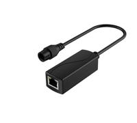 Uxsjakjsd Convertisseur PoE Étanche Gigabit pour Dispositifs Passifs 24V 48V à 24V, Sortie Port RJ45 24V/1A, IEEE802.3af/at