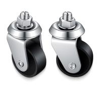 Uxsjakjsd Cric de Course en Fonte, Roulettes Pivotantes, 2 Pièces pour Cric de 4 Tonnes avec Tige de 16 Mm, Pièces de Cric de Course