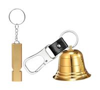 Uxsjakjsd Cuisement 2 "Bell de l'ours Fort Bell d'urgence Carabiner pour Les Activités de Plein Air pour la Survie, Le Vélo, la Pêche, l'escalade