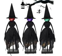 Uxsjakjsd DéCorations d'halloween D'IntéRieur, Figurines de SorcièRes Effrayantes pour CheminéE, ÉTagèRe et DéCoration de Table, Figurines de Collection