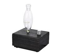 Uxsjakjsd Diffuseur D'Huiles Essentielles Pures sans Eau, Nébuliseur, Diffuseur D'Aromathérapie Électrique, Diffuseur D'Arômes en Bois et Verre