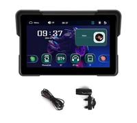 Uxsjakjsd Écran de Navigation DVR pour Moto avec Carplay et Android Auto, Écran Portable de 7 Pouces