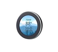Uxsjakjsd Écran IPS 2,1 Pouces USB Refroidi par Eau, Écran Secondaire 480 X 480, Processeur, GPU, RAM, Disque Dur, Rotation à 360°, Noir.