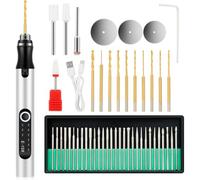 Uxsjakjsd Electric Engraving Pen 3-Speed Settings, Overload Protection For Wood, Metal, Glass, For Beginners B