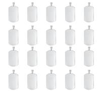 Uxsjakjsd Empestage en Acier Inoxydable Blanks Dog Tag Hang Tag Plaque de Suspension en Acier Inoxydable