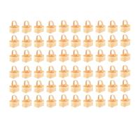Uxsjakjsd Ensemble de 60 Petits Paniers Tressés en Bois pour le Rangement des Bonbons et Ornements