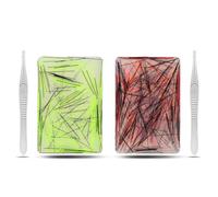 Uxsjakjsd Ensemble de de Décompression - Tapis en Silicone et Pincettes, Ensemble de 2 Outils pour Le Tirage de Peau et de Cheveux pour Adultes.