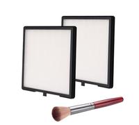 Uxsjakjsd Ensemble D'Élimination de la Poussière pour Nail Art : 2 Filtres Collecteurs D'Aspiration de Poussière pour les Ongles avec Brosse D'Élimination.