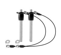 Uxsjakjsd Goupille à Dégagement 2 Pièces en Acier Inoxydable 6 mm de Diamètre. Goupille de Verrouillage à Bille avec Bouton-Poussoir et Poignée Ronde, Longueur Utilisable 35 Mm.